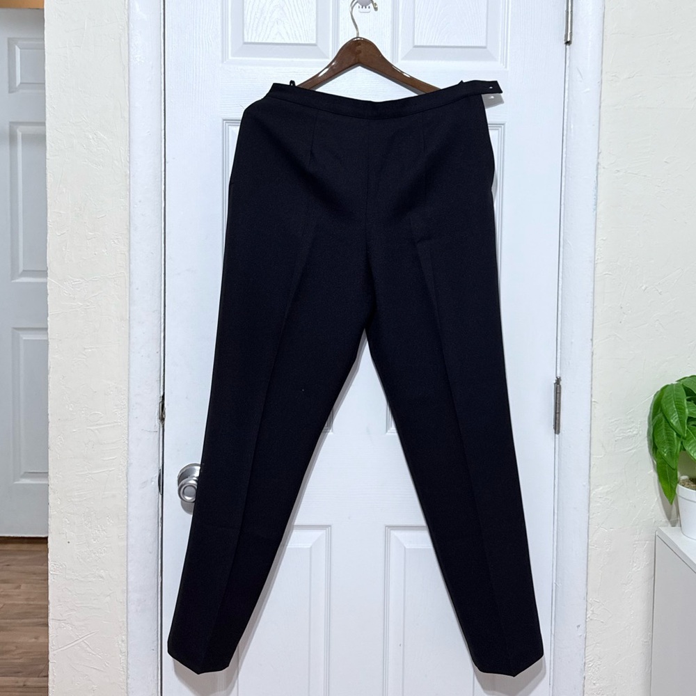 Emily Women's 2pc Pant Suit Set Size 12 Black Career Business Professional - Picture 12 of 16